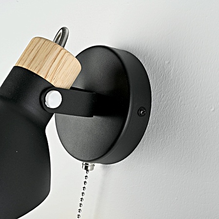 Настенное Бра Onder Black Switch Imperiumloft 204445-26 - фото