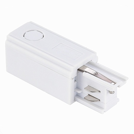 Левый Токоподвод для трехфазного шинопровода ST-Luce Белый ST030.509.10L - фото