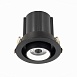 Св-к встр. Черный LED 1*12W 3000K 900Lm Ra80 24° IP20 D90xH92 180-240V ST702.438.12 - фото