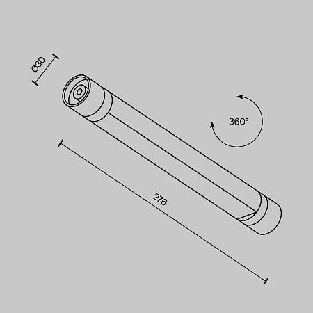 Светильник Technical C147CL-L300-6W3K-B - фото