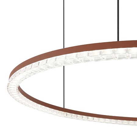 Светильник подвесной ST-Luce терракотовый/прозрачный LED 1*65W 4000K SL1018.603.01 - фото