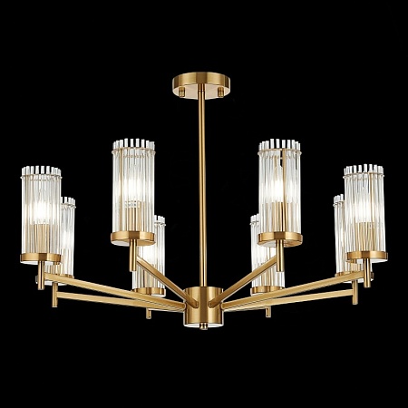 Люстра потолочная ST-Luce Латунь/Прозрачный E14 8*60W SL1233.302.08 - фото