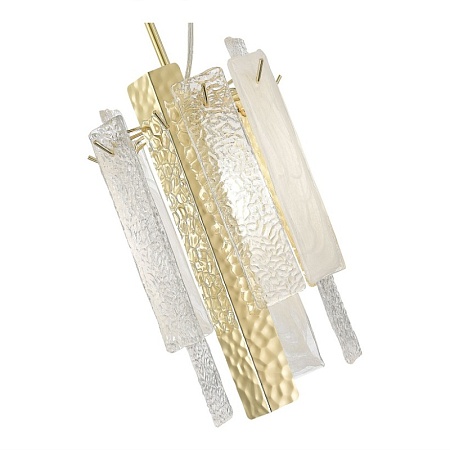 Люстра подвесная ST-Luce Золотистый/Белый, Золотистый E14 1*40W SL1636.203.01 - фото