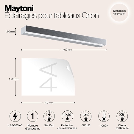 Подсветка Maytoni Orion MIR011WL-L9S4K - фото