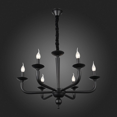 Люстра подвесная ST-Luce Черный E14 6*40W SL1114.403.06 - фото