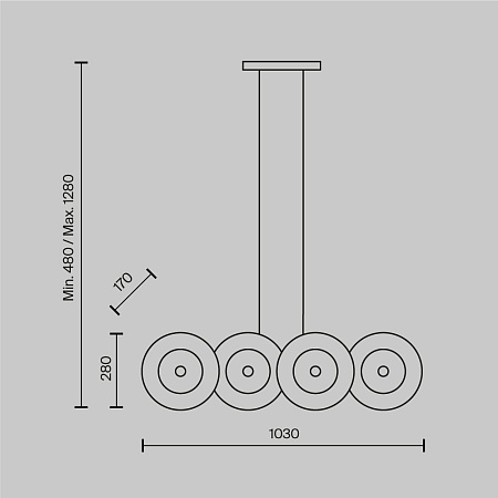 Подвесной светильник Maytoni Aster MOD007PL-08G1 - фото