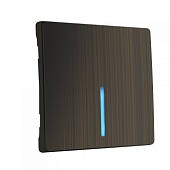 Клавиша для выключателя c подсветкой бронзовый WL12-SW-1G-LED-CP