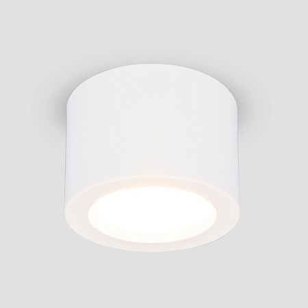 Накладной потолочный светодиодный светильник DLR026 6W 4200K белый матовый Elektrostandard - фото
