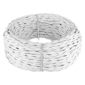 Ретро кабель витой  3х1,5 белый 50 м Ретро кабель витой  3х1,5  (белый)