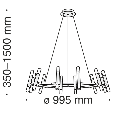 Подвесной светильник Maytoni MOD031PL-24B - фото