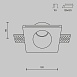 Встраиваемый светильник Technical Gyps Modern DL001-1-01-W - фото