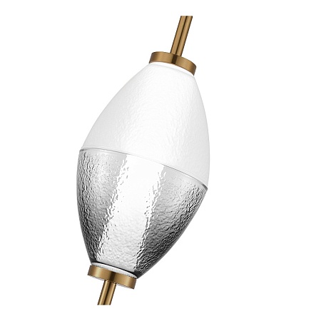 Светильник подвесной ST-Luce Черный/Белый, Дымчатый LED 1*8W 3000K SL6130.403.06 - фото