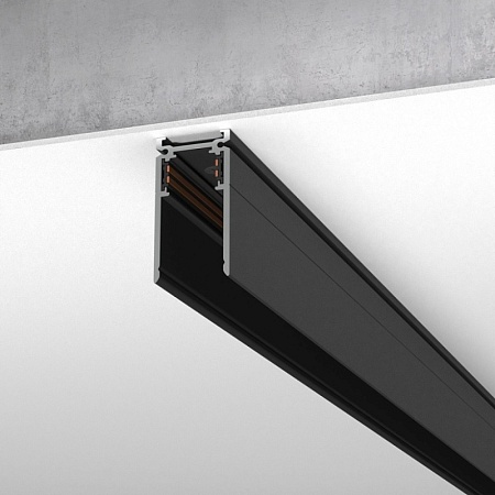 Шинопровод накладной черный 3 м Slim Magnetic 85127/00 - фото