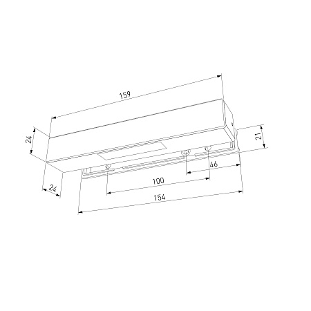 Светодиодная накладная подсветка для лестниц 40163/LED 3000К черный IP65 40163/LED Elektrostandard - фото