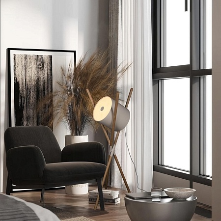 10245F White Торшер LOFT IT Bobbin - фото