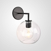 Бра Rh Utilitaire Globe Shade Single Sconce Black Imperiumloft 123275-22