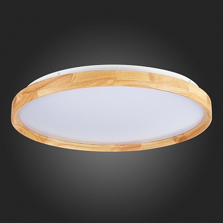 Светильник потолочный Светлое дерево/Белый LED 1*40W 3000K/4000K/6000K SLE201382-01 - фото