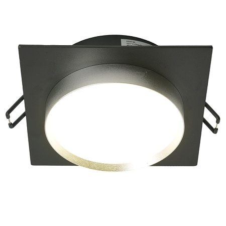 Светильник встраиваемый Feron DL506 потолочный GX53 черный + серебро квадрат - фото