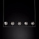 Люстра Boule De Cristal Linear Chandelier 5 Black Imperiumloft 84808-22 - фото