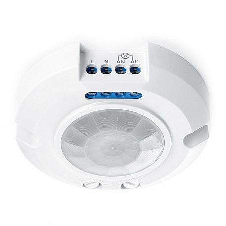 Датчик движения 400W 8m  120°(гориз.) 360°(верт.) белый SEN17 - фото