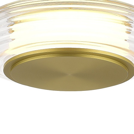 Светильник подвесной ST-Luce золото/прозрачный LED 1*7W 3000K SL6239.203.01 - фото