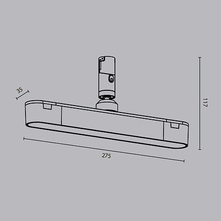 Трековый светильник Technical TR202-1-10W3K-B - фото