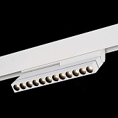 Магнитный трековый светильник Белый LED 1*12W 3000K 450Lm Ra&gt;90 36° IP20 L220xW22xH117 ST805.536.12