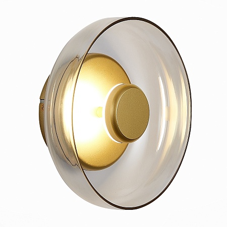 Светильник настенный ST-Luce Золотистый/Янтарный LED 1*7W 4000K SL6002.201.01 - фото