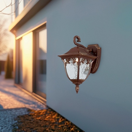 Светильник уличный наземный ST-Luce Кофейный/Кофейный, Прозрачный E27 1*60W SL083.705.01 - фото