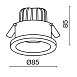 Встраиваемый светильник Technical DL034-L12W3K-D-B - фото