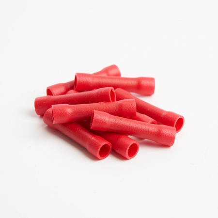 Гильза соединительная изолированная STEKKER LD301-0515 сечение 0,5-1,5 мм2, 19A, красный (DIY упаковка 10 шт) - фото