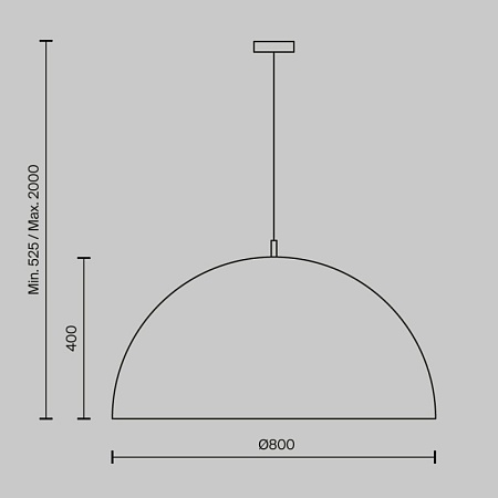 Подвесной светильник Maytoni Dome MOD169PL-05GR1 - фото