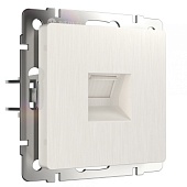 Розетка Ethernet RJ-45 перламутровый рифленый WL13-RJ-45