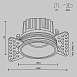 Встраиваемый светильник Technical Round DL058-7W2.7K-TRS-W - фото