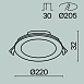 Встраиваемый светильник Technical Stockton DL017-6-L18W3-4-6K - фото