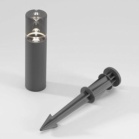 Светильник садово-парковый светодиодный Hidden серый 35166/S серый Elektrostandard - фото