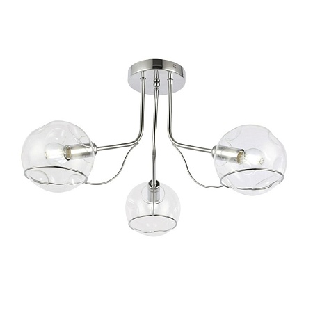 Светильник потолочный Хром/Прозрачный E14 3*40W SLE102502-03 - фото