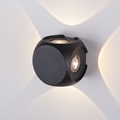 Пылевлагозащи&lt;wbr&gt;щенный светодиодный светильник CUBE черный IP54 1504 TECHNO LED