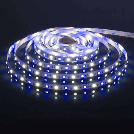 Светодиодная лента 24 В 14,4 Вт/м 60 Led/м 5050+5050 IP20, MIX RGB/холодный белый, 5 м Лента светодиодная 24V 14,4W 60Led 5050+5050 IP20 MIX RGB/холодный белый, 5м - фото