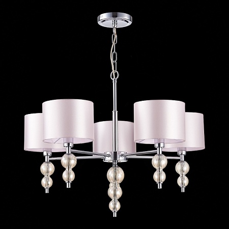 Светильник подвесной Хром/Светло-бежевый E14 5*40W SLE105703-05 - фото