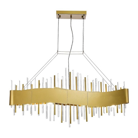 Люстра подвесная ST-Luce Матовое золото/Матовое золото,Прозрачный E14 8*40W SL1633.213.08 - фото