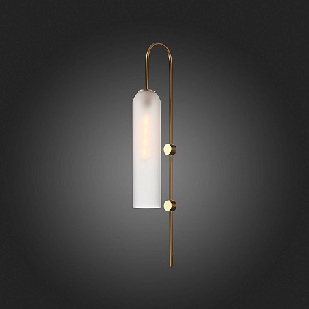 Светильник настенный ST-Luce Латунь/Белый E27 1*60W SL1145.351.01 - фото