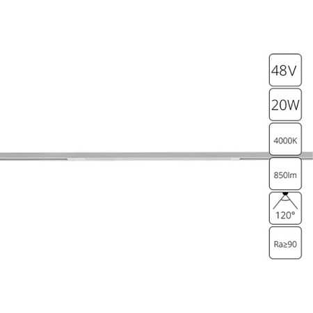 Магнитный трековый светильник Arte Lamp OPTIMA A7264PL-1WH - фото