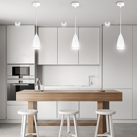 Светильник потолочный Feron HL3648 на подвесе GX53 15W 230V, белый 85*160 - фото