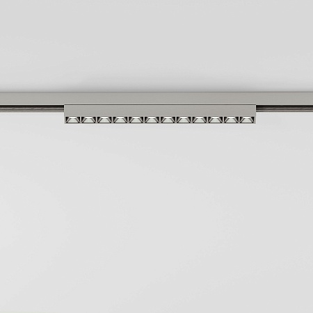 Трековый светильник 10W 3000K (никель) 85528/01 система Лайн 85528/01 Elektrostandard - фото