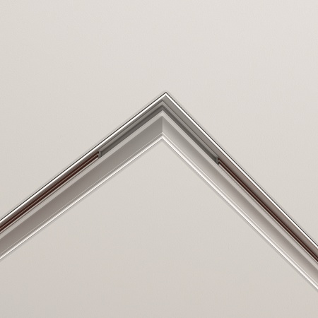 Коннектор угловой Exility встраиваемый под ГКЛ 12,5мм, белый - фото