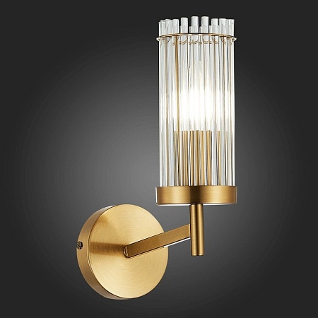 Бра ST-Luce Латунь/Прозрачный E14 1*60W SL1233.301.01 - фото