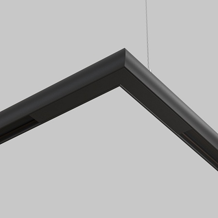 Коннектор угловой круглый Basity, черный - фото