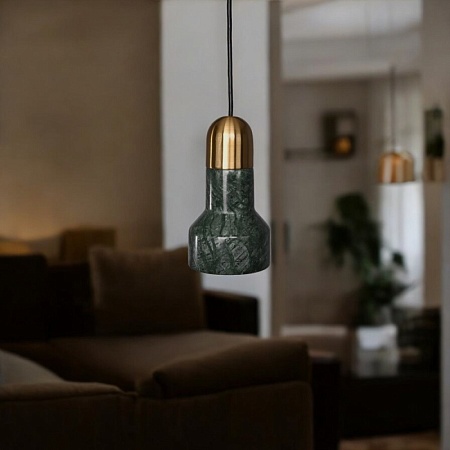 Подвесной Светильник Jazz Stone Green Brass Imperiumloft 189841-23 - фото