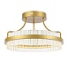 Светильник потолочный ST-Luce Матовое золото/Прозрачный LED 1*34W 3000K SL383.202.01 - фото